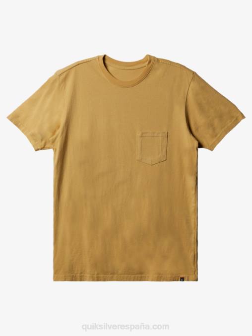 ocre camiseta con bolsillo diario D6T4D895 hombres Quiksilver