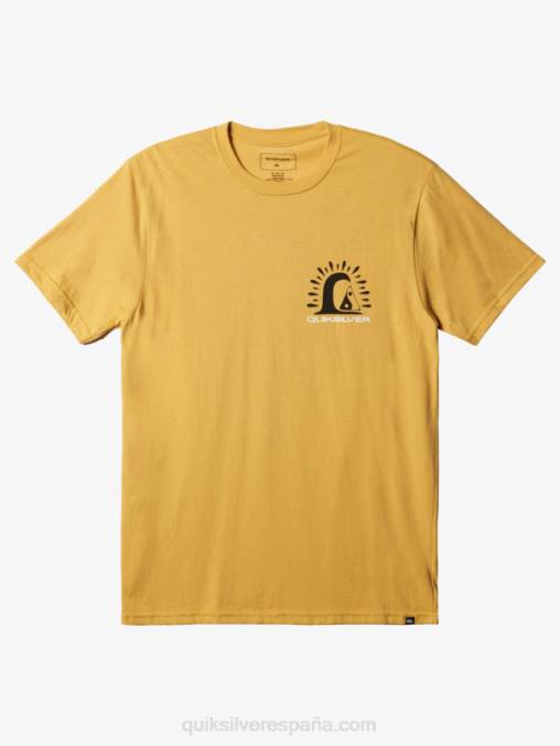 ocre en la camiseta del borde D6T4D1504 hombres Quiksilver