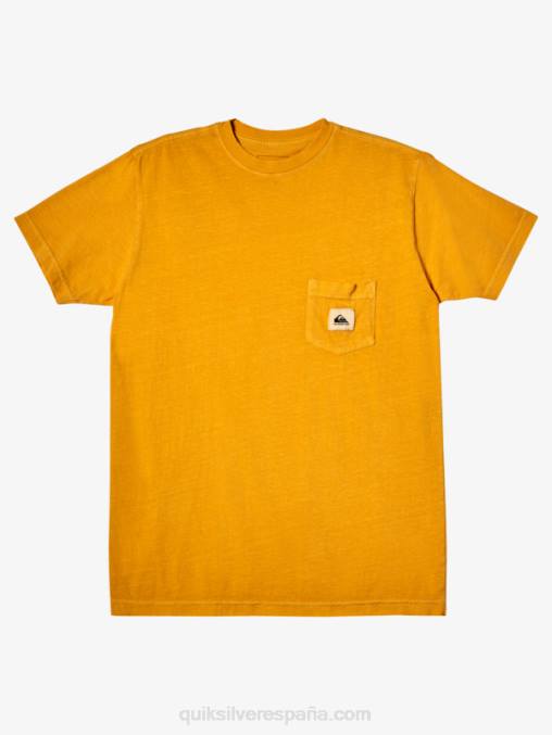 oro brillante camiseta de misión secundaria D6T4D1045 hombres Quiksilver