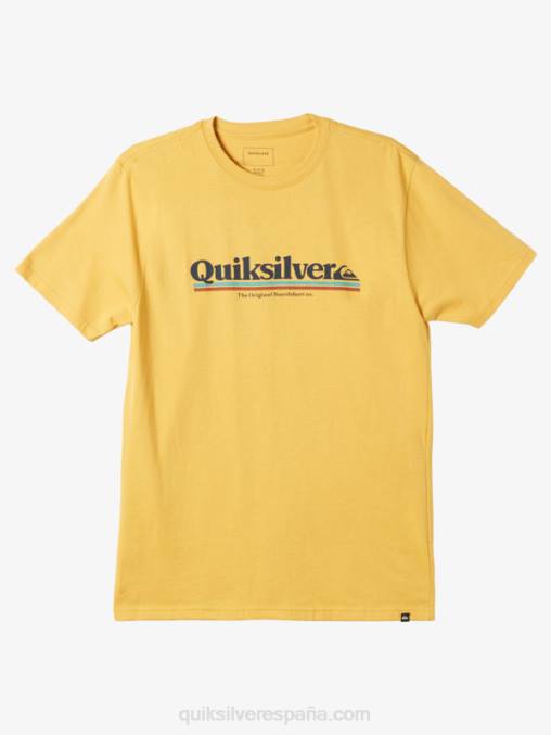 oro brillante camiseta entre lineas D6T4D979 hombres Quiksilver