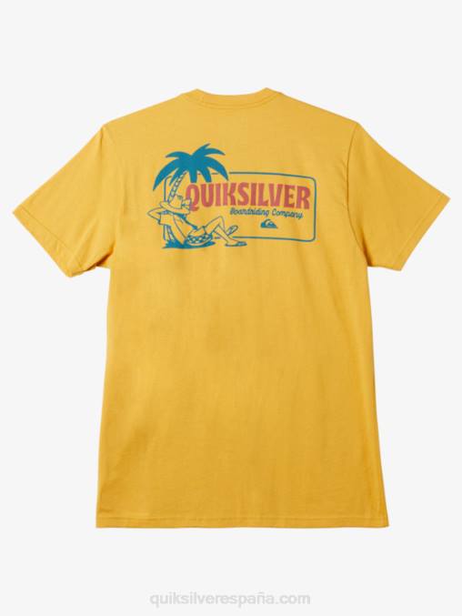 oro brillante camiseta tiempo de descanso D6T4D1193 hombres Quiksilver