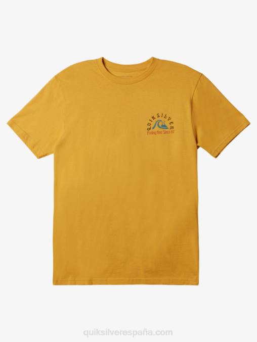 oro brillante la camiseta original del barril D6T4D1171 hombres Quiksilver