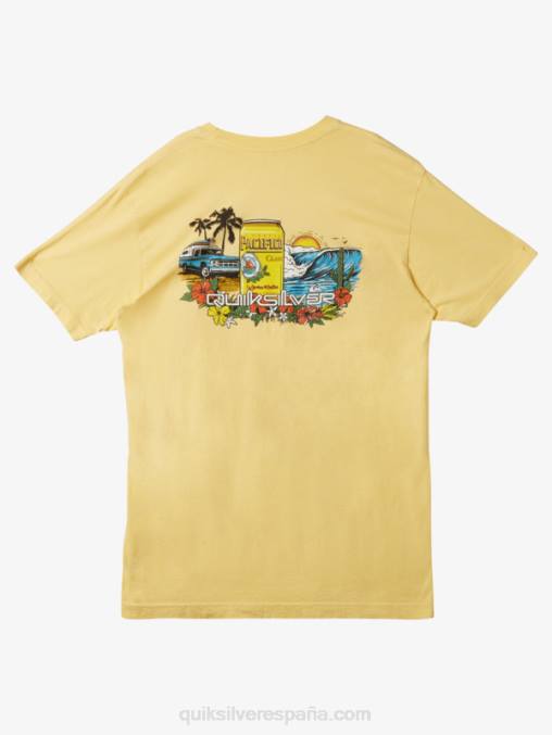 oro camiseta de encierro D6T4D2 hombres Quiksilver x Pacifico