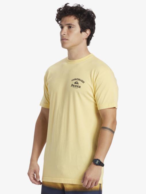 oro camiseta de encierro D6T4D2 hombres Quiksilver x Pacifico