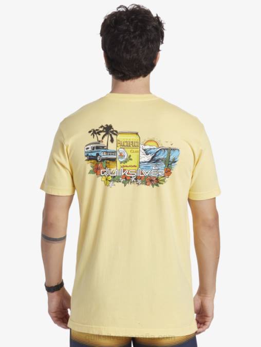 oro camiseta de encierro D6T4D2 hombres Quiksilver x Pacifico