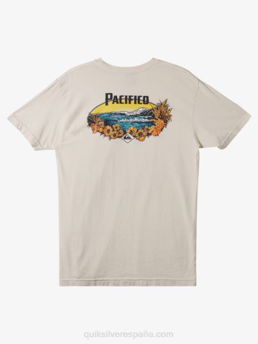piedra camiseta de vibraciones escénicas D6T4D9 hombres Quiksilver x Pacifico