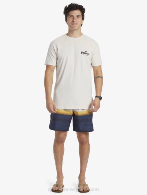 piedra camiseta de vibraciones escénicas D6T4D9 hombres Quiksilver x Pacifico