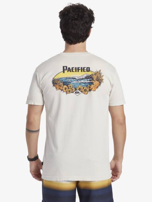 piedra camiseta de vibraciones escénicas D6T4D9 hombres Quiksilver x Pacifico