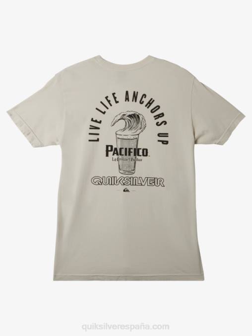 piedra no luches contra la camiseta de la espuma D6T4D11 hombres Quiksilver x Pacifico