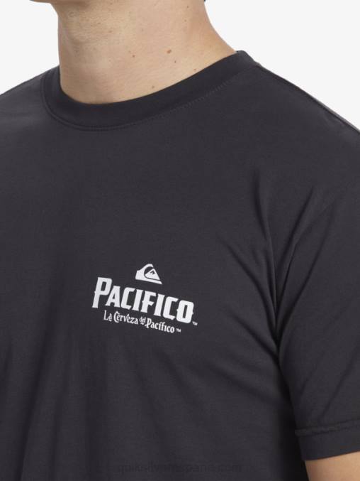 pista camiseta de vibraciones escénicas D6T4D10 hombres Quiksilver x Pacifico