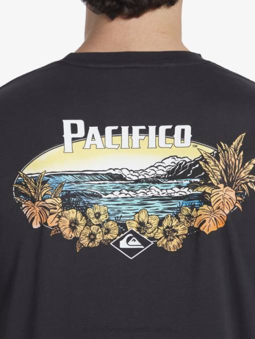 pista camiseta de vibraciones escénicas D6T4D10 hombres Quiksilver x Pacifico