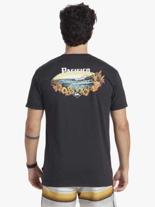pista camiseta de vibraciones escénicas D6T4D10 hombres Quiksilver x Pacifico
