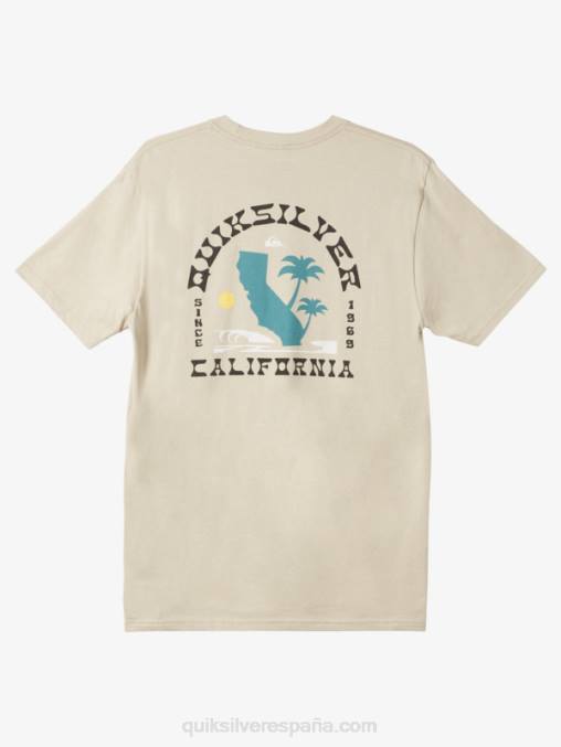 plaza topo camiseta icónica del oeste de california D6T4D1228 hombres Quiksilver