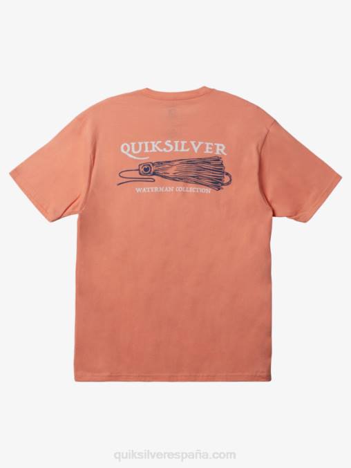 rosa durazno camiseta de waterman get jiggy D6T4D948 hombres Quiksilver