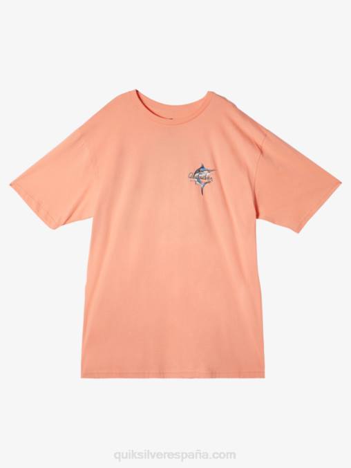 rosa durazno camiseta waterman belleza en el mar D6T4D52 hombres Quiksilver