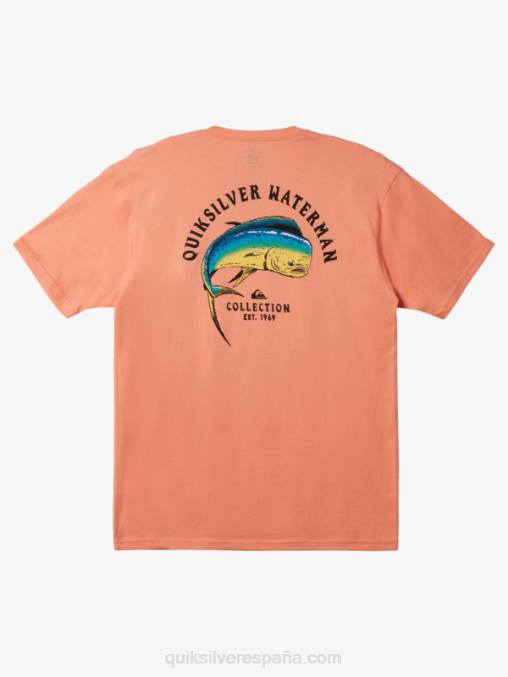 rosa durazno tensión de waterman en la camiseta D6T4D1342 hombres Quiksilver