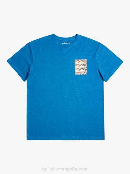 snorkel azul camiseta con motivo deformado D6T4D1015 hombres Quiksilver