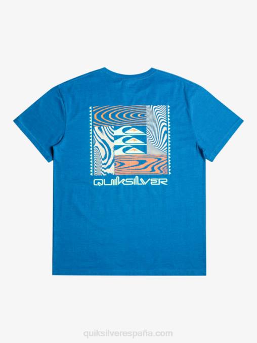 snorkel azul camiseta con motivo deformado D6T4D1015 hombres Quiksilver