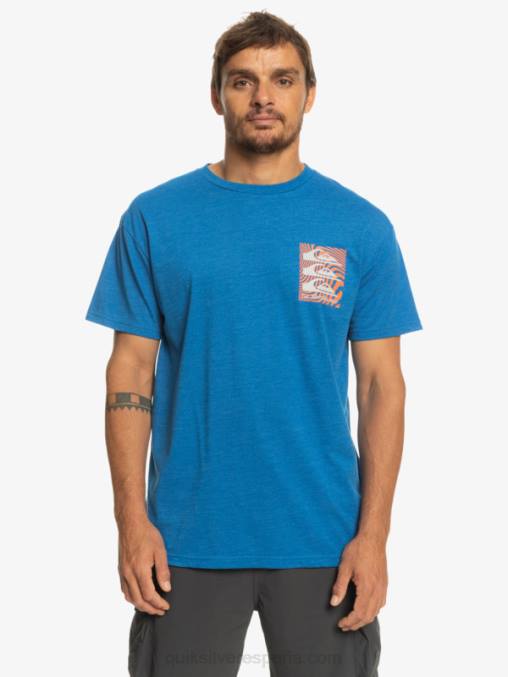 snorkel azul camiseta con motivo deformado D6T4D1015 hombres Quiksilver