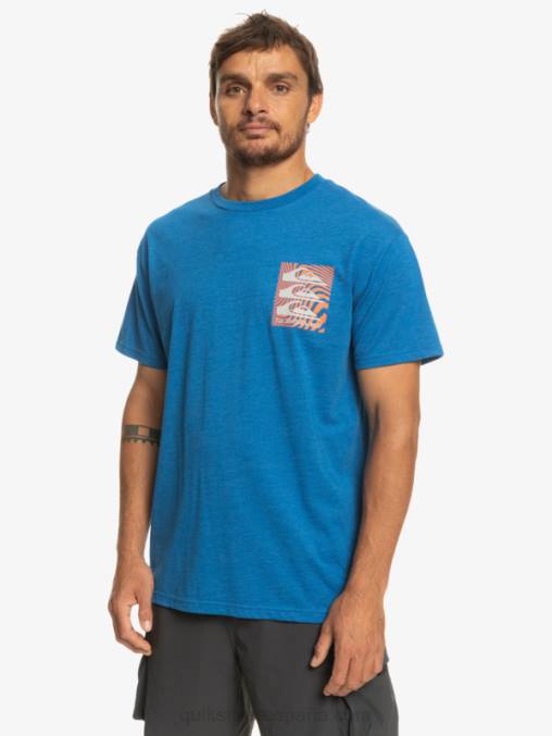 snorkel azul camiseta con motivo deformado D6T4D1015 hombres Quiksilver