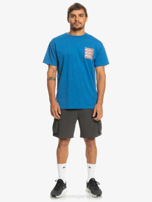 snorkel azul camiseta con motivo deformado D6T4D1015 hombres Quiksilver