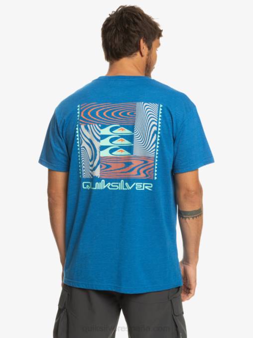 snorkel azul camiseta con motivo deformado D6T4D1015 hombres Quiksilver