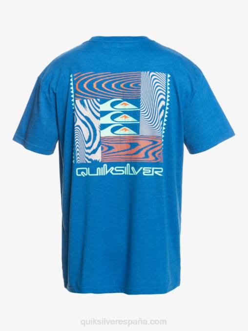 snorkel azul camiseta con motivo deformado D6T4D1015 hombres Quiksilver
