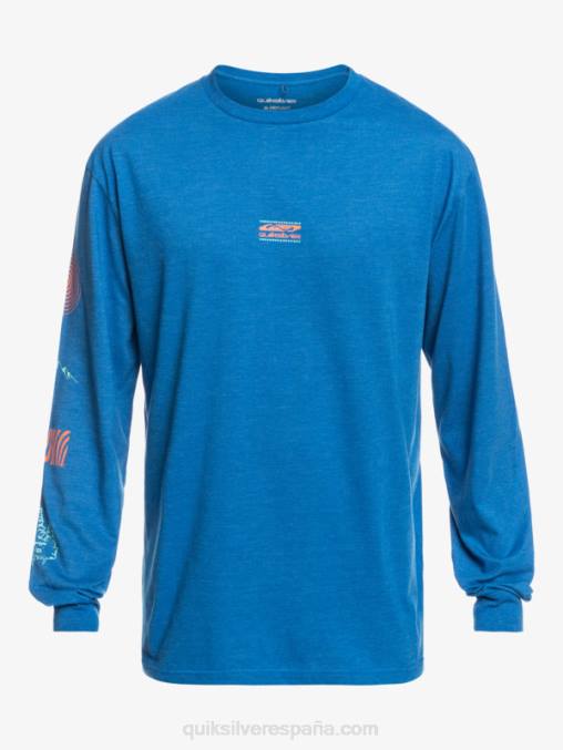 snorkel azul fragmento de la naturaleza camiseta de manga larga D6T4D1038 hombres Quiksilver