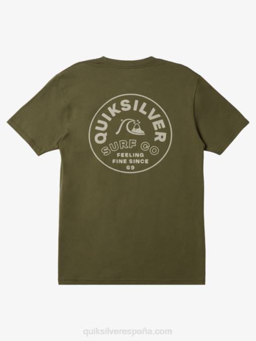trébol de cuatro hojas camiseta de giro atemporal D6T4D107 hombres Quiksilver