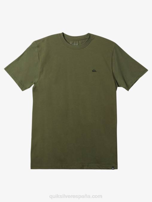 trébol de cuatro hojas camiseta mw con logo pequeño D6T4D112 hombres Quiksilver