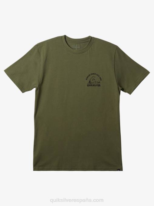 trébol de cuatro hojas emocionado desde el primer día camiseta D6T4D231 hombres Quiksilver