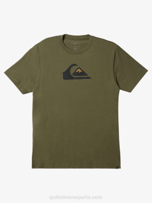trébol de cuatro hojas playera con logo de comp D6T4D192 hombres Quiksilver