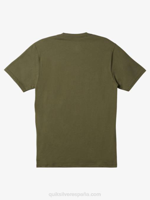 trébol de cuatro hojas playera con logo de comp D6T4D192 hombres Quiksilver