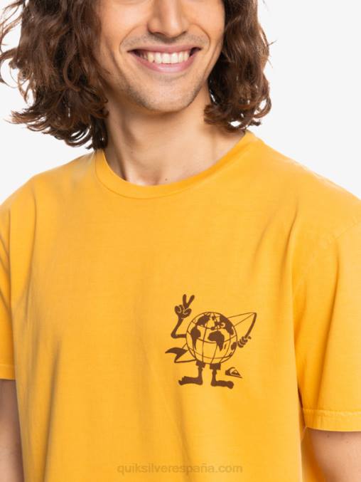 vara de oro camiseta con mensaje oculto D6T4D1761 hombres Quiksilver