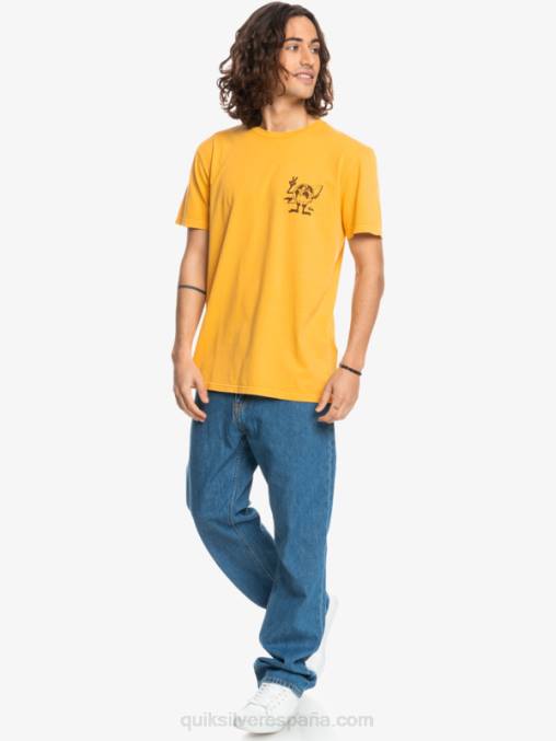 vara de oro camiseta con mensaje oculto D6T4D1761 hombres Quiksilver
