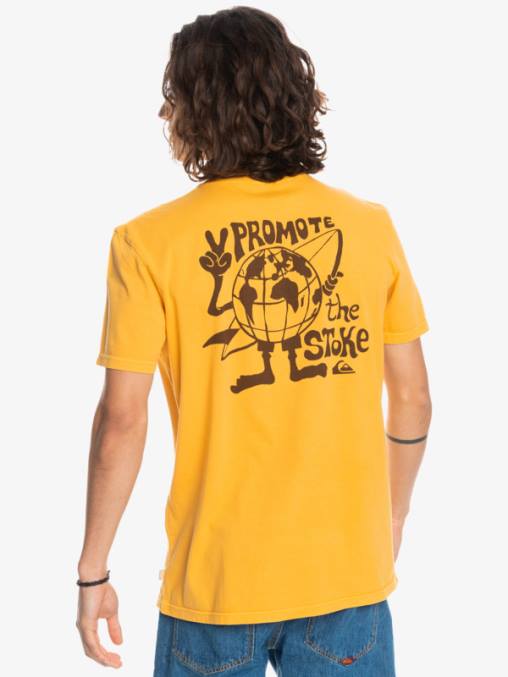 vara de oro camiseta con mensaje oculto D6T4D1761 hombres Quiksilver