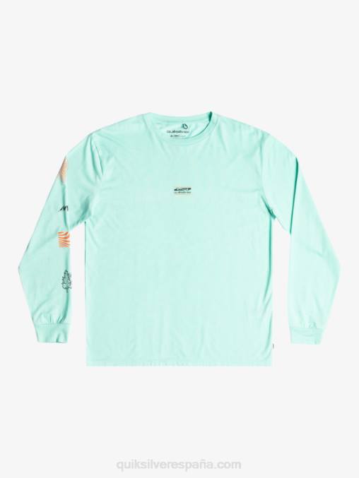 vaso de playa fragmento de la naturaleza camiseta de manga larga D6T4D1037 hombres Quiksilver