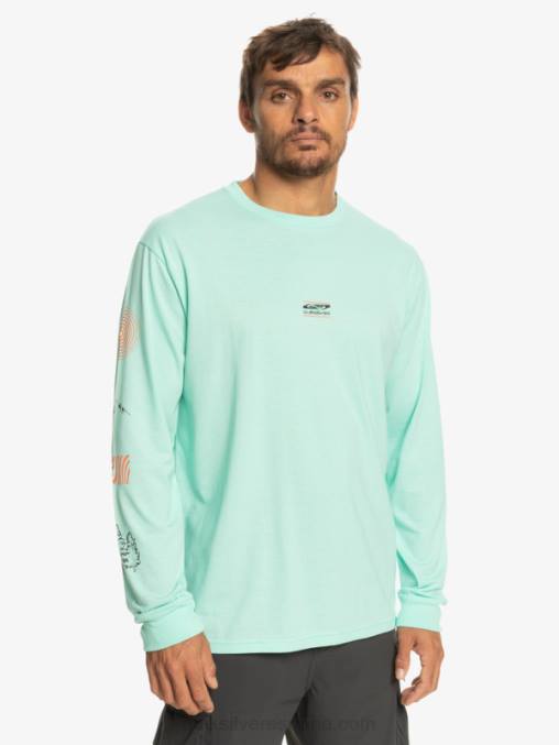 vaso de playa fragmento de la naturaleza camiseta de manga larga D6T4D1037 hombres Quiksilver