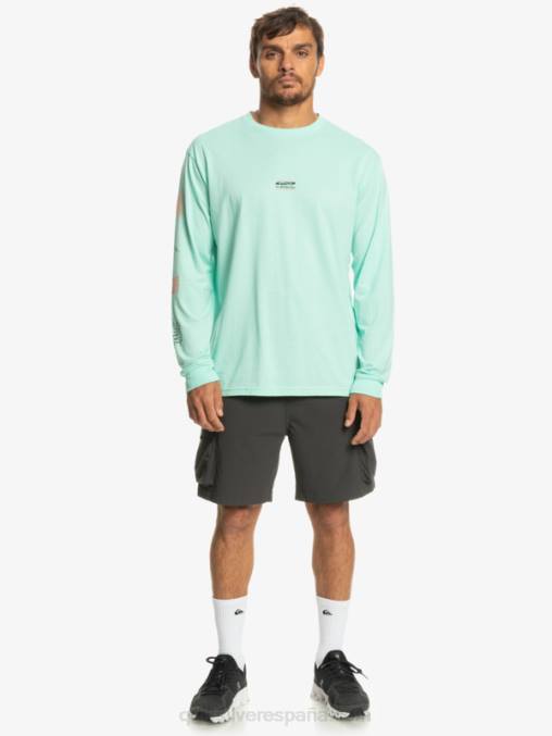 vaso de playa fragmento de la naturaleza camiseta de manga larga D6T4D1037 hombres Quiksilver