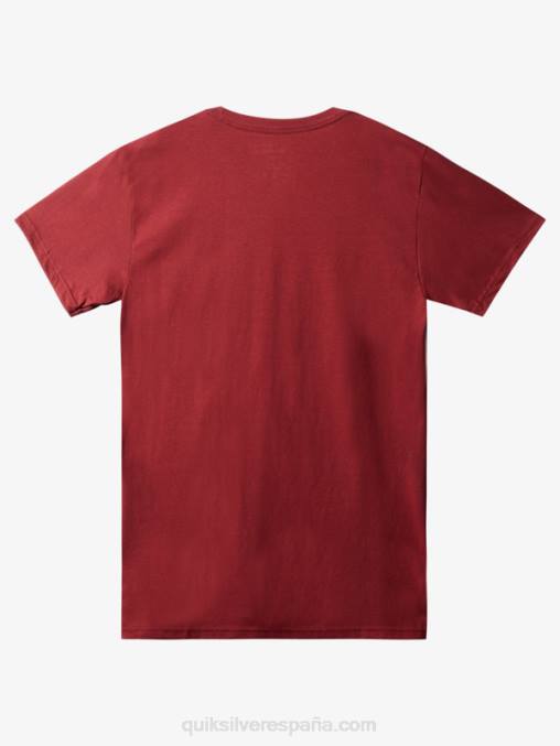 vino rubí playera con logo de comp D6T4D1384 hombres Quiksilver