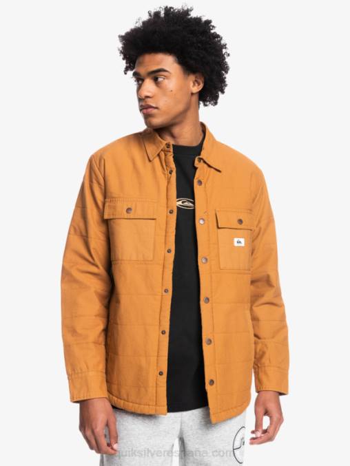azúcar morena chamarra de trabajo de lona downrail D6T4D1567 hombres Quiksilver