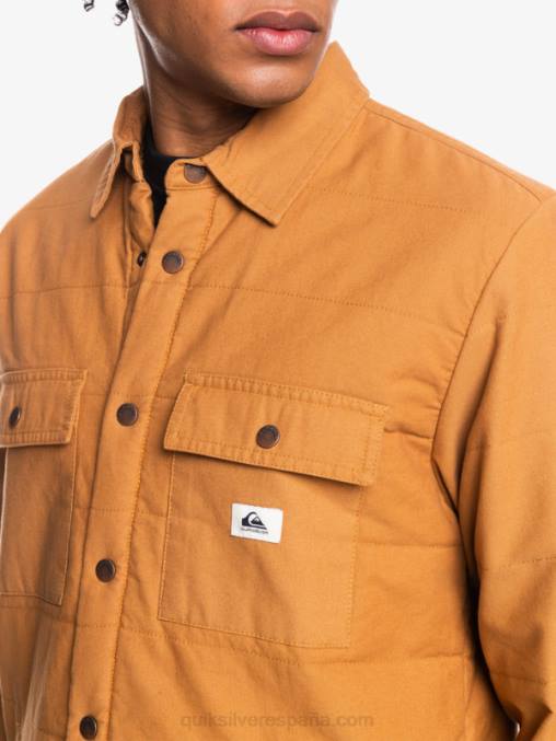 azúcar morena chamarra de trabajo de lona downrail D6T4D1567 hombres Quiksilver