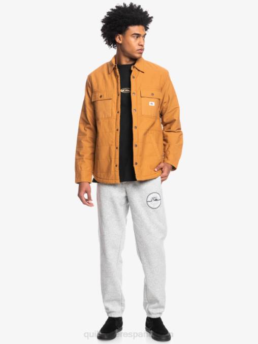 azúcar morena chamarra de trabajo de lona downrail D6T4D1567 hombres Quiksilver