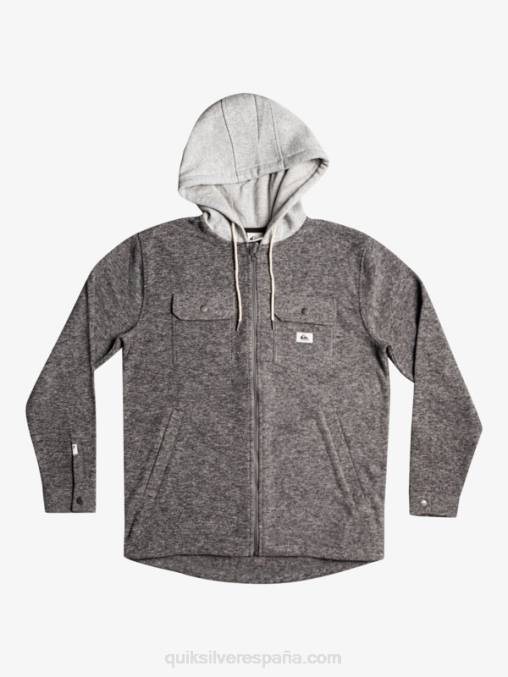 brezo gris oscuro chamarra polar con cremallera y capucha super swell D6T4D1472 hombres Quiksilver