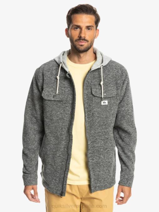 brezo gris oscuro chamarra polar con cremallera y capucha super swell D6T4D1472 hombres Quiksilver