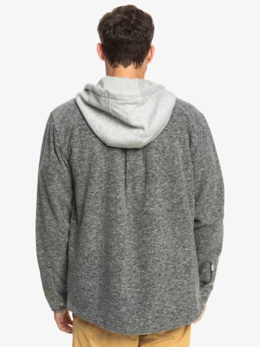 brezo gris oscuro chamarra polar con cremallera y capucha super swell D6T4D1472 hombres Quiksilver