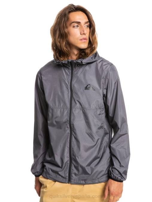 brezo gris oscuro chaqueta cortavientos todos los días D6T4D1011 hombres Quiksilver