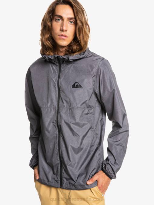 brezo gris oscuro chaqueta cortavientos todos los días D6T4D1011 hombres Quiksilver