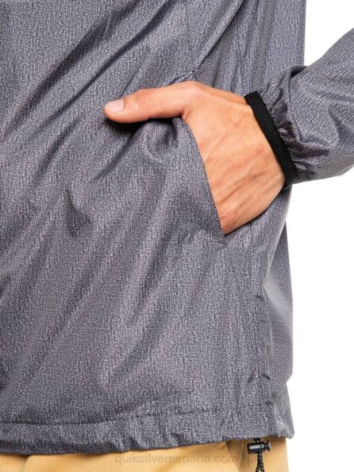 brezo gris oscuro chaqueta cortavientos todos los días D6T4D1011 hombres Quiksilver
