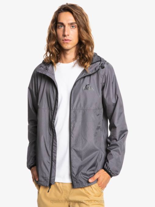 brezo gris oscuro chaqueta cortavientos todos los días D6T4D1011 hombres Quiksilver